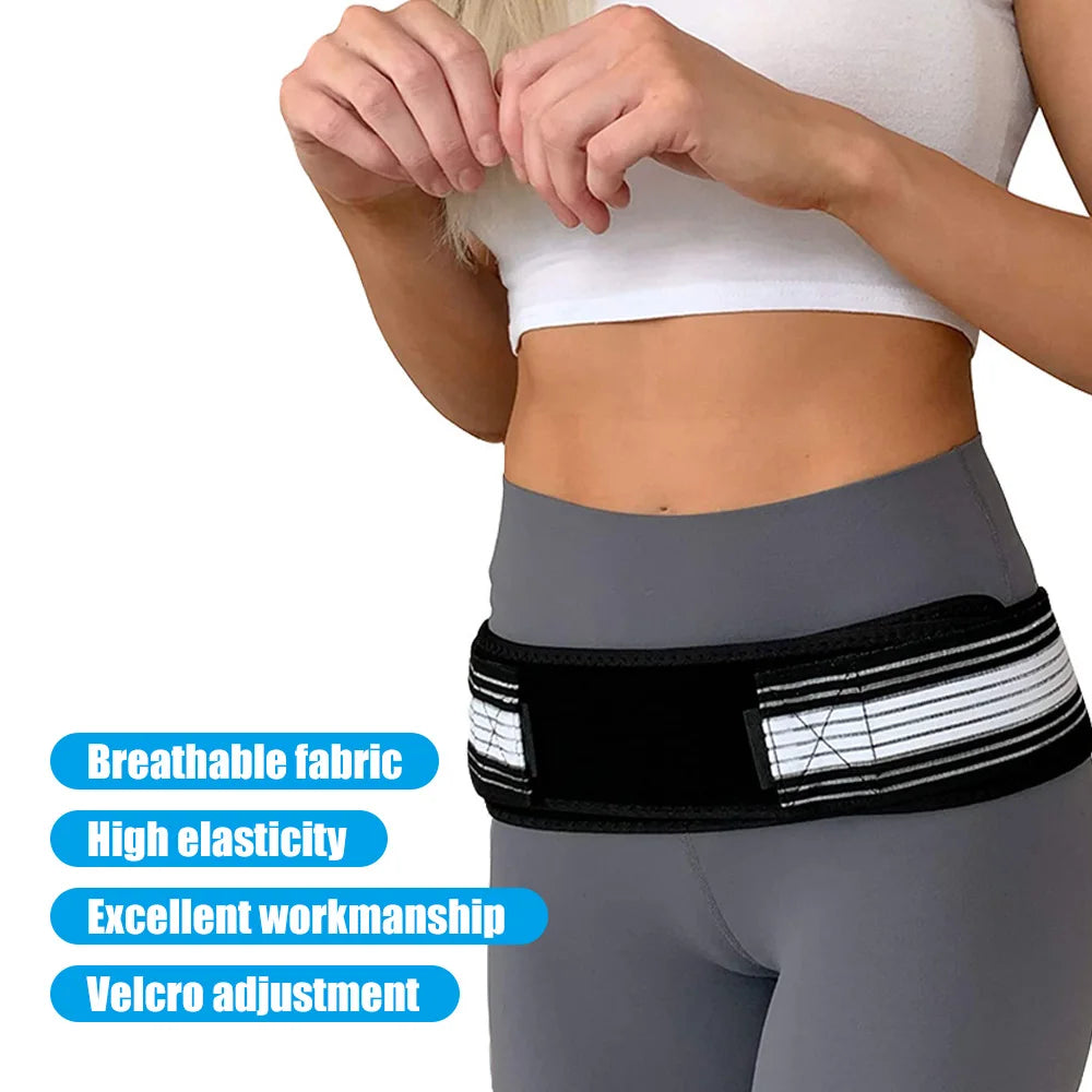 Sciatica & Lower Back Support – Adjustable SI Joint Hip Belt for Men & Women