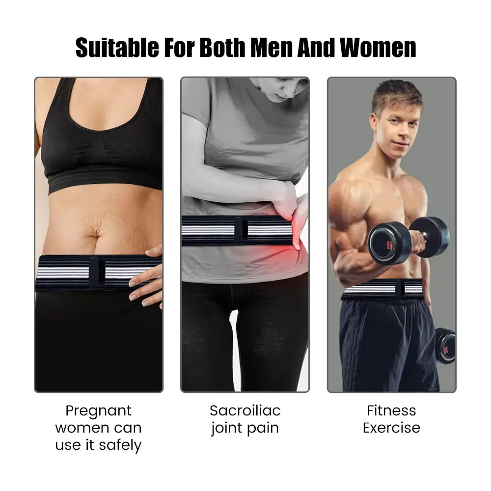 Sciatica & Lower Back Support – Adjustable SI Joint Hip Belt for Men & Women